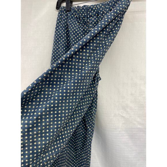 Vintage Homemade Unisex Patriotic Star Novelty Stretchy Pullon Pants Indie Boho - Picture 5 of 7